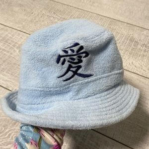 Love baby blue bucket hat